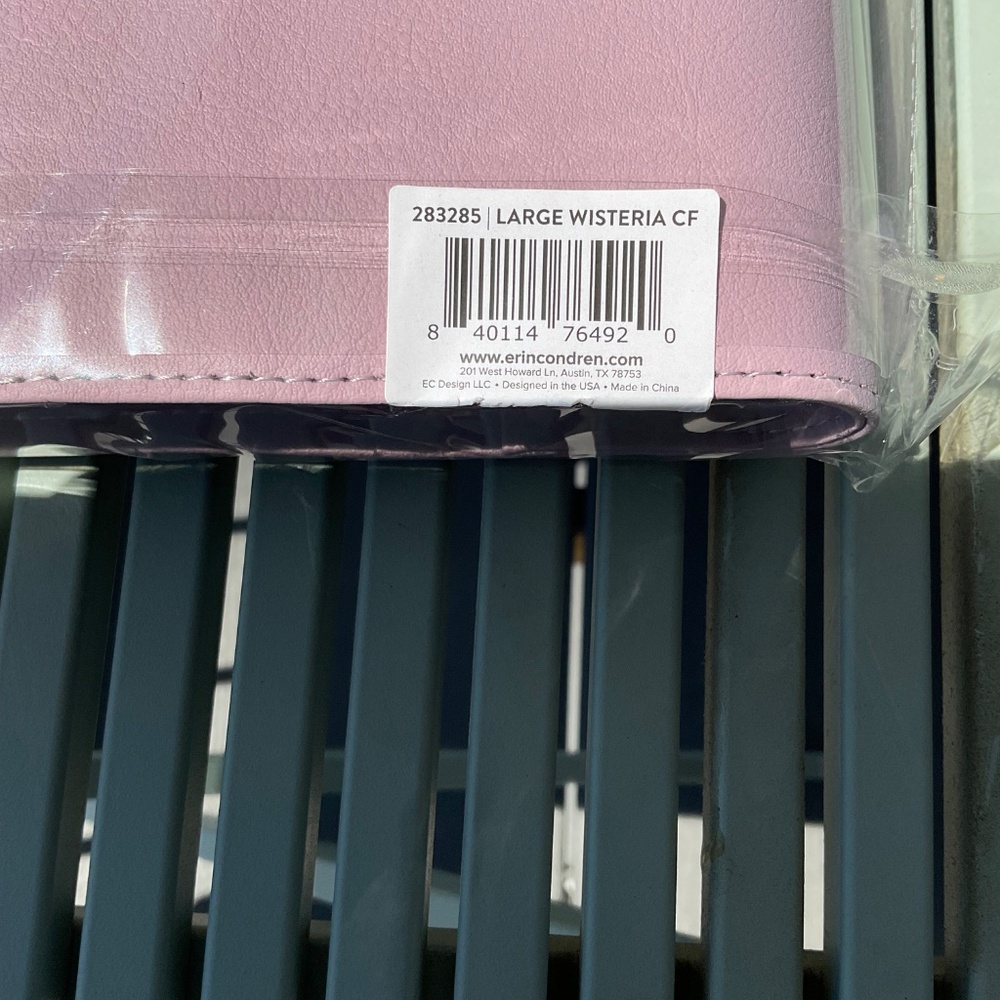 Erin Condren Light Pink Planner Folio with Gold Snap - Picture 4 of 6
